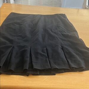 AGB Black Pleated Midi Skirt